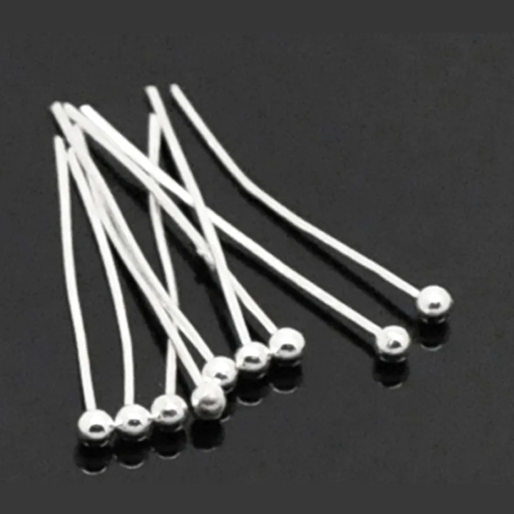 DoreenBeads 65Pieces Silver color Ball Head Pins Findings 20x0.5mm(24 ...
