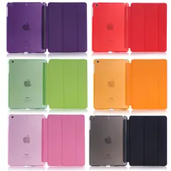 Для iPad мини 3/1 кожаный чехол флип спальный wakup Ultral Тонкий Smart Cover для iPad мини 3 2 1