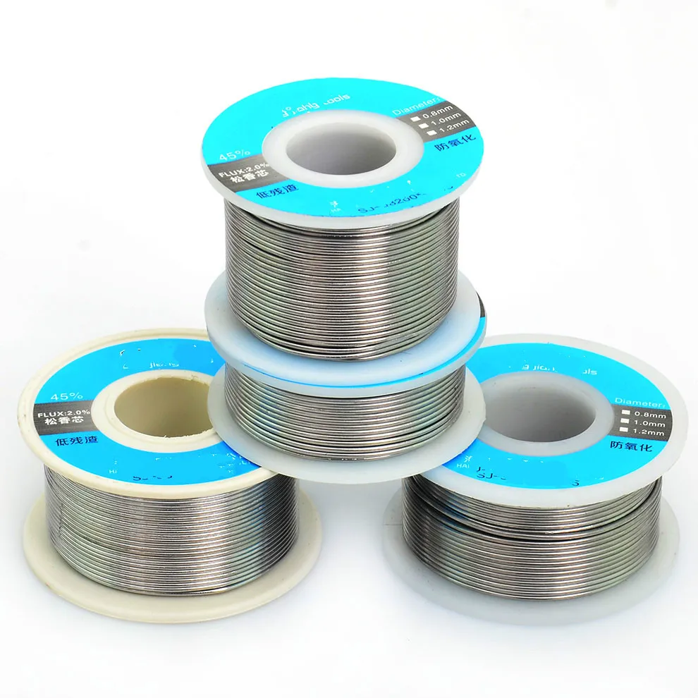 2pcs/lot 1.0mm 75g Tin Lead Solder Wire Rosin Core Soldering 2 Flux