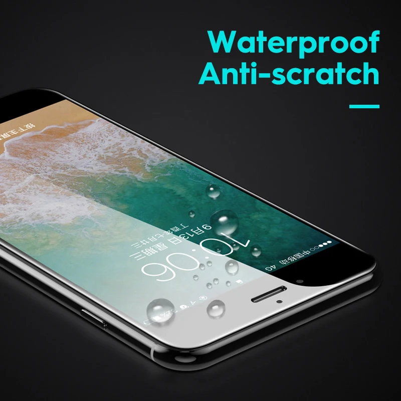 KISSCASE Gehärtetem Glas Für iPhone X XR XS Max XS Ultra Slim Klar Mit Schwarzen Rand Screen Protec