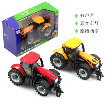 

Free Shipping!!! The Best Model Toys LED Light & Music alloy Pull Back Farmer car 1:32 Metal Model Toy Car For Children Gift