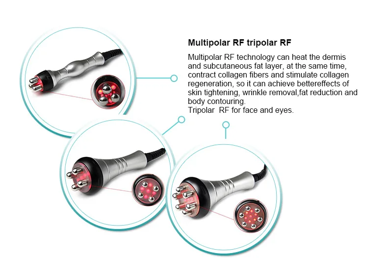 Многополярная rf вакуумная триполярная высокочастотная кавитация для похудения