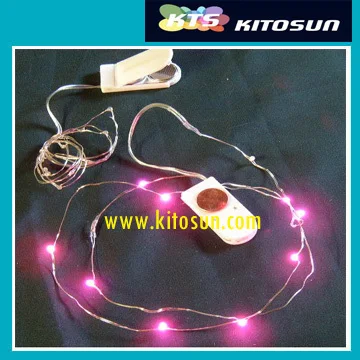 Pink led vine light kitosun CR2032
