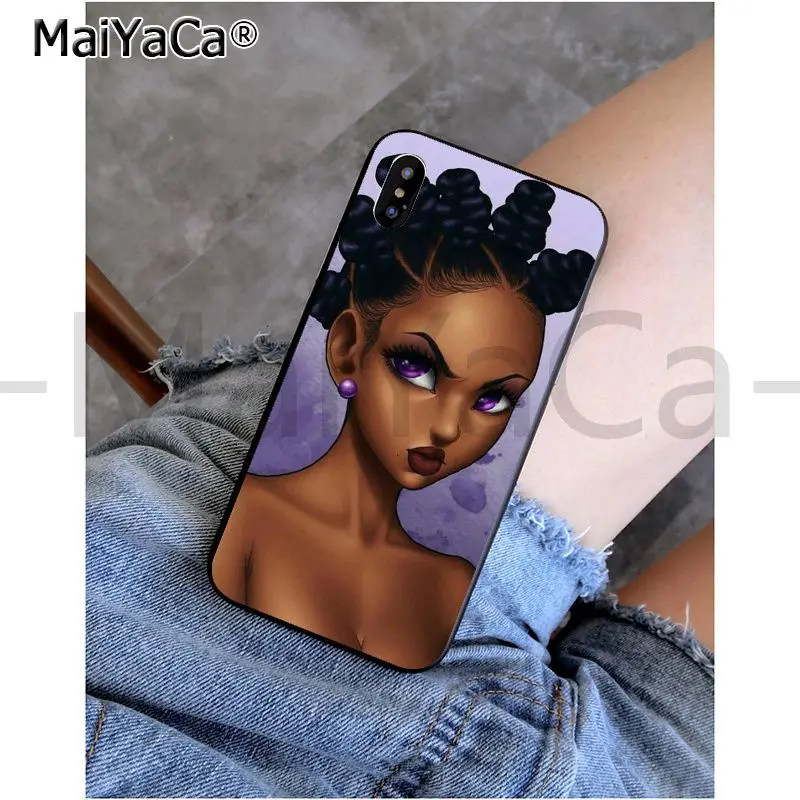 MaiYaCa MELANIN POPPIN queen Black Girl низкая цена на продажу чехол для телефона iphone 11 pro X 66S 7 7plus 8
