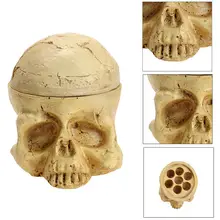 Чернила татуировки обладатель Кубка череп головы 7 отверстий жесткого Смола татуировки Кубок чернила/крышки Держатель татуировки чернил Подстаканник татуировки аксессуар