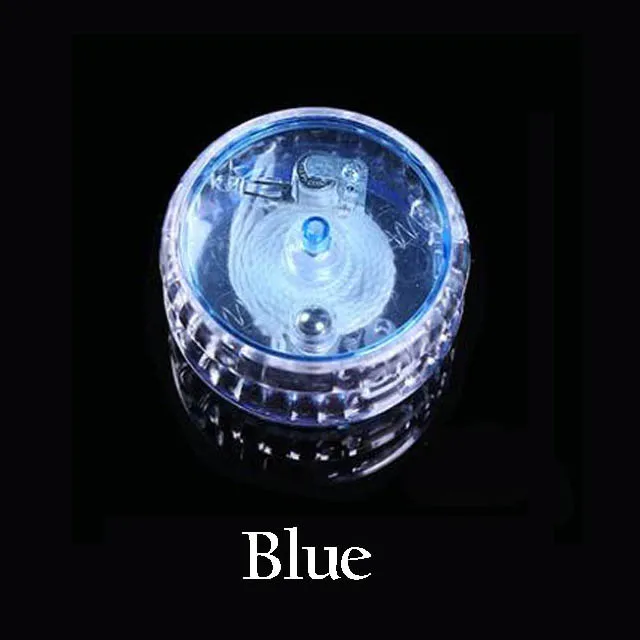 Волшебный Профессиональный Йо-Йо высокого качества красочный свет йо-йо с спиннингом классические забавные игрушки Diabolo Подарок детская игрушка - Цвет: Синий
