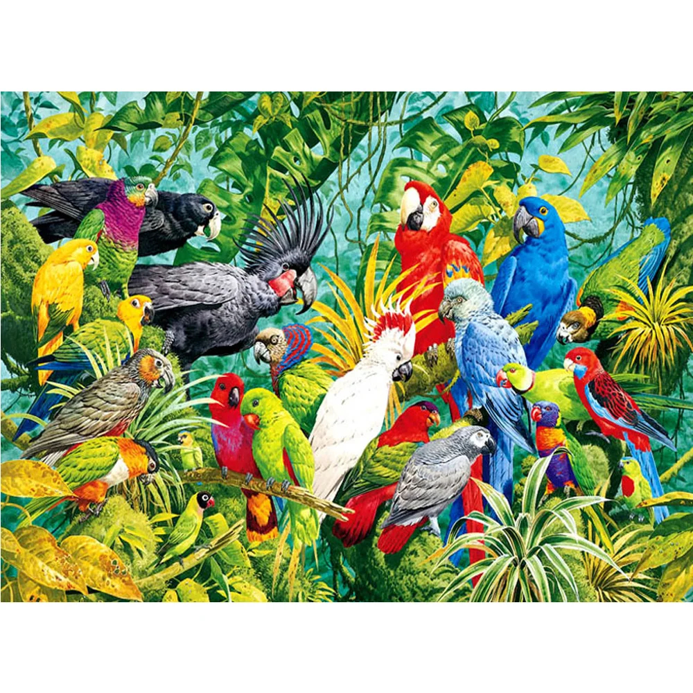 

2016 New Parrot pattern DIY Diamond Painting 100%full Square Drill Icon Home Decor Painting Cross Stitch Mosaic Embroidery H829