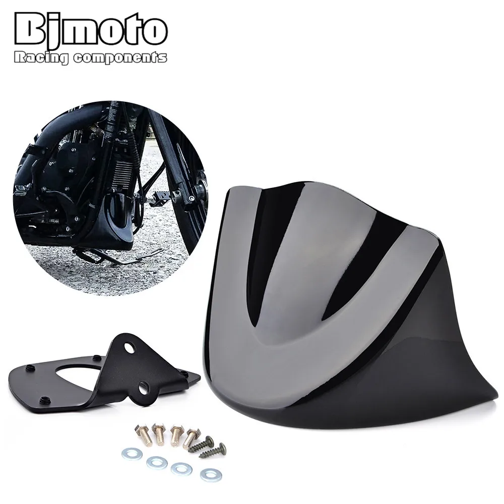 Bjmoto motocross Motorcycle Motorbike Mudguard Gloss Black Lower Front