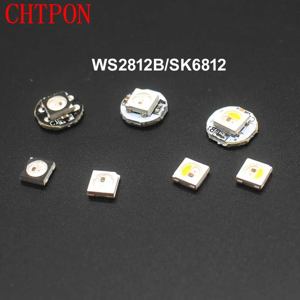 Ws2812b Led ボードのヒートシンクと Led チップ 10 1000 ピースブラック ホワイト Pcb 10 ミリメートル 3 ミリメートル Ws2811 Ic 内蔵 5050 Smd Rgb Sk6812rgbw Dc5v Led Chips Aliexpress
