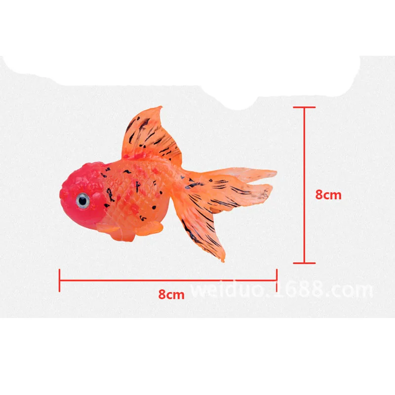 Горячая Распродажа, украшение большого размера, милая Золотая рыбка, украшение для аквариума, искусственная светящаяся эффект, светится в темноте, украшение для аквариума