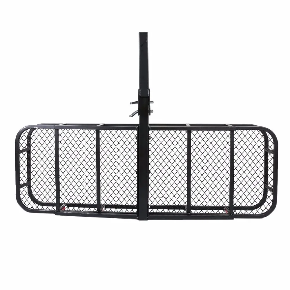 Steel Folding Luggage Cargo Basket Carrier Truck SUV Trailer Receiver Hitch Rack