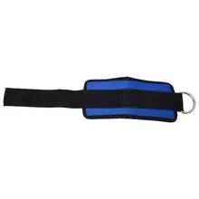 Ремешок на лодыжке d-образное кольцо спортивный тренажерный зал фитнес крепление бедра ноги шкив Тяжелая атлетика синий черный