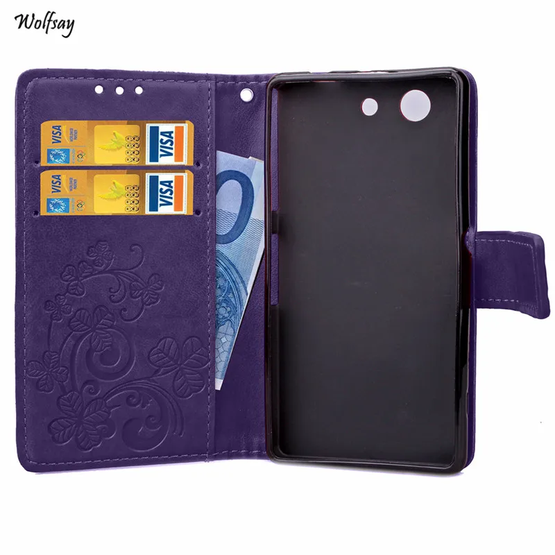 Чехол Кошелек Wolfsay для Sony Xperia Z3 Compact чехол книжка из искусственной кожи Mini D5803