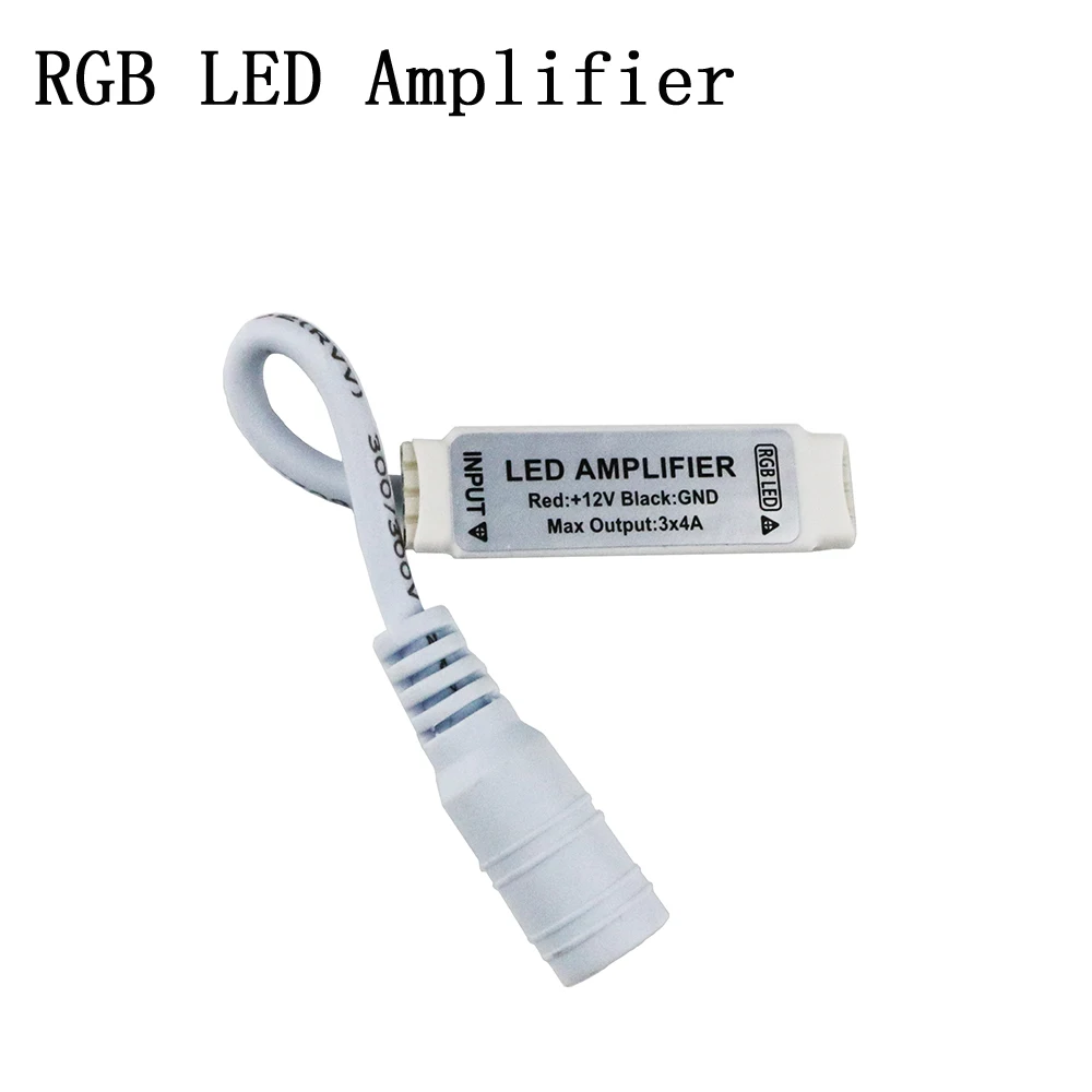 

Mini RGB LED Amplifier with DC Plug DC5-24V 144W 12A For RGB color 5050, 3528 led strip,free shipping 1PCS/LOT