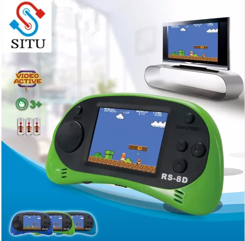 

2.5 inch TFT Display Handheld Video Game Console 8 bit Game Player Built-in 260 Classic Games with AV Cable Support TV Output