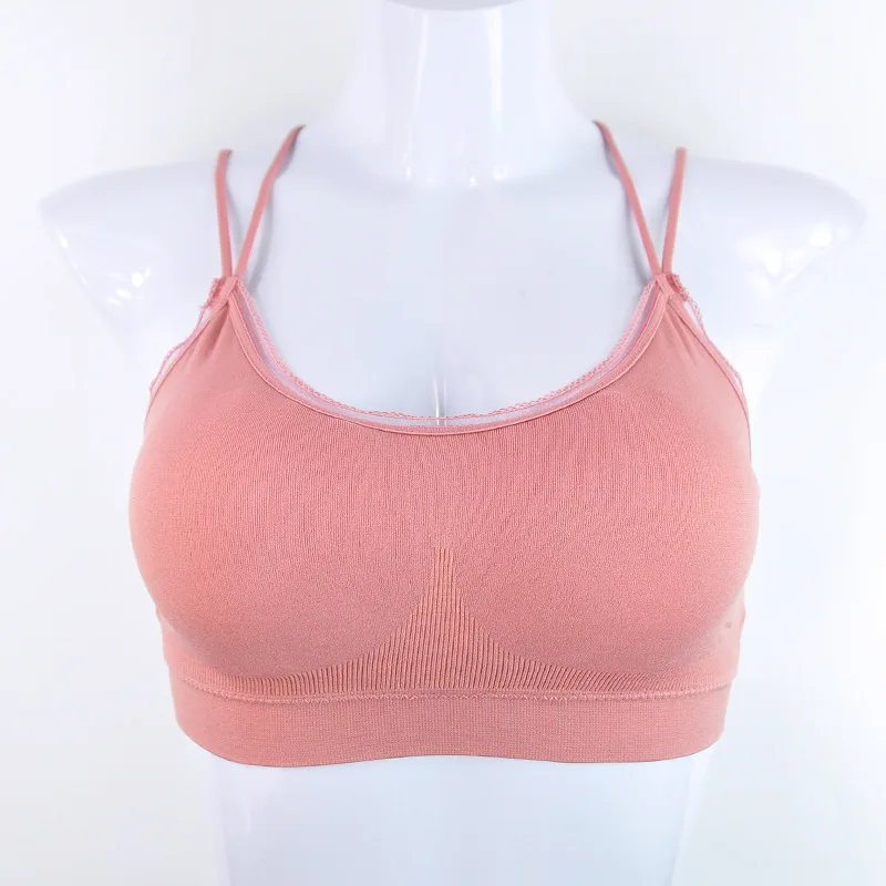 

Women Yoga Padded Sport Shirt Women Shockproof Sports Bras Breathable Athletic Fitness Running Vest Skin-friendly Tops Gym Shirt