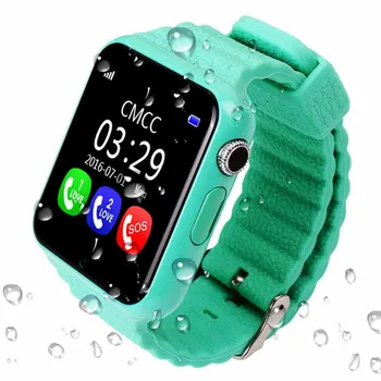 

Children Security Anti Lost GPS Tracker Waterproof Smart Watch V7K 1.54'' Screen Camera Kid SOS Emergency Android IOS MAX32GB
