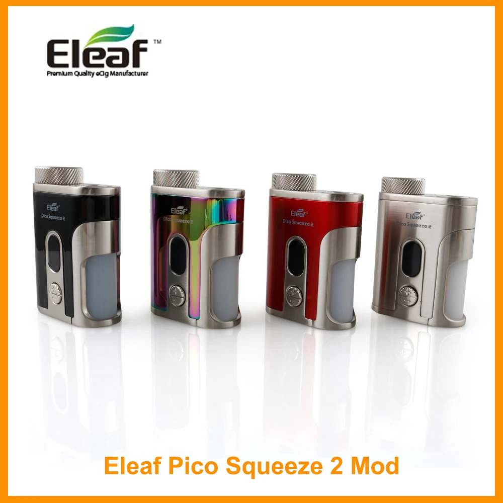 

ES Warehouse Original Eleaf iStick Pico Squeeze 2 Mod Box VW/TC(Ni/Ti/TCR)/BYPASS Mode Output 100w Box Mod E-Cigarette