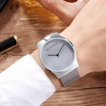 

Bussiness Quartz Watches Men Shockproof Large Calendar Drop Shipping Sports Alloy Stainless Steel Watch Silver Relogio Masculino