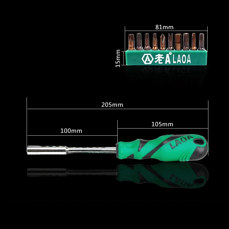 Набор отверток LAOA 20 в 1 S2 с шестигранным шлицем Phillips Torx трёхсторонний треугольник y-образный u-образный отвертка Биты ручной инструмент