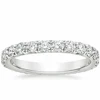 AEW 14k White Gold 1.8mm DEF Color CVD HPHT Lab Grown Diamond Eternity Wedding Band  for Women Ladies Ring 2