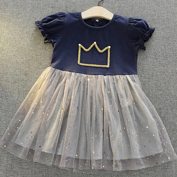 Платье-пачка принцессы Белоснежки на Хэллоуин для маленьких девочек; платье с бантом для младенцев; детское платье для девочек; вечерние бальные платья для костюмированной вечеринки; детская одежда - Цвет: Navy