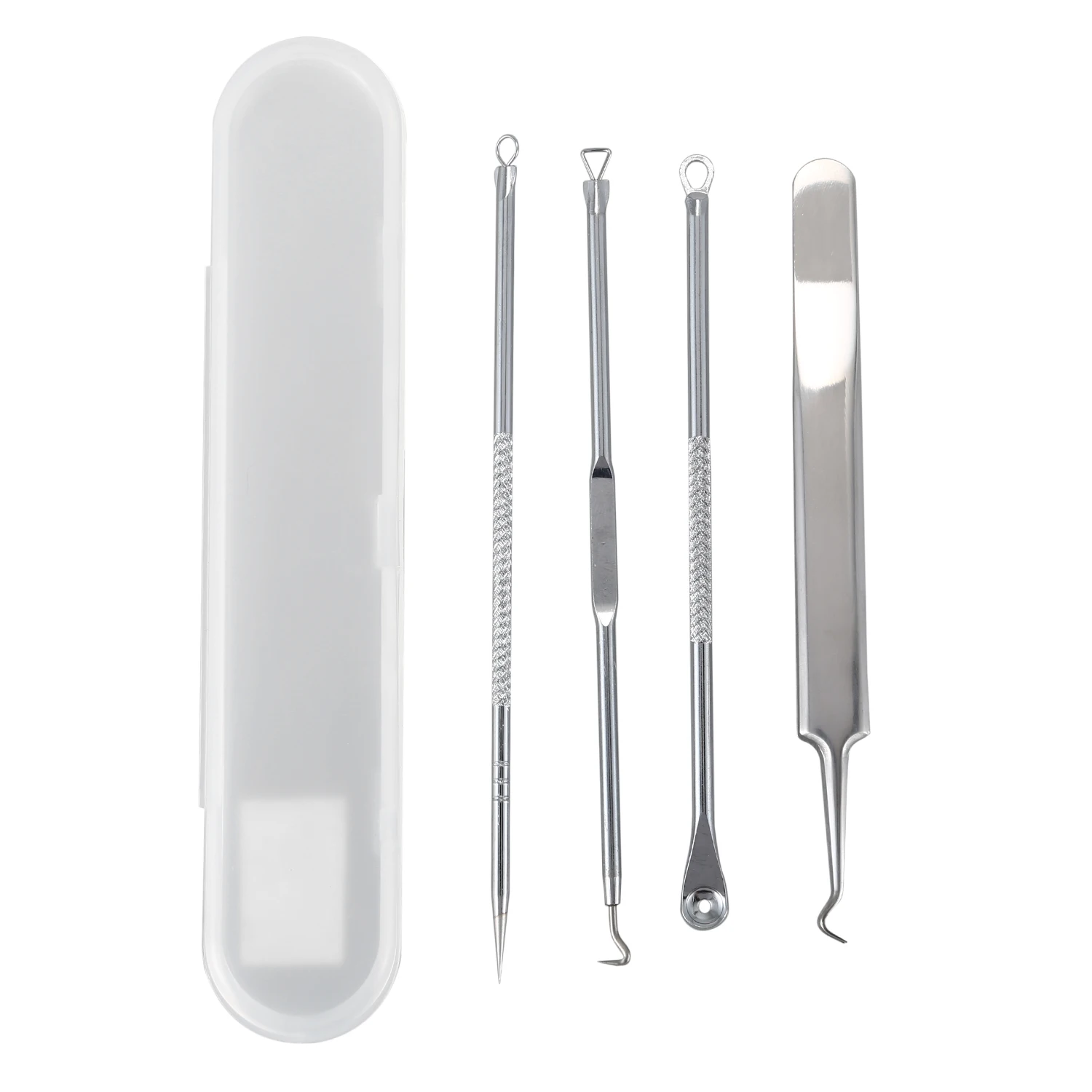 4Pcs Stainless Blackhead Acne Facial Pimple Spotting Remover Extraction