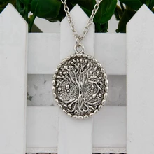 Горячая Распродажа античное Серебрянное Дерево жизни символа