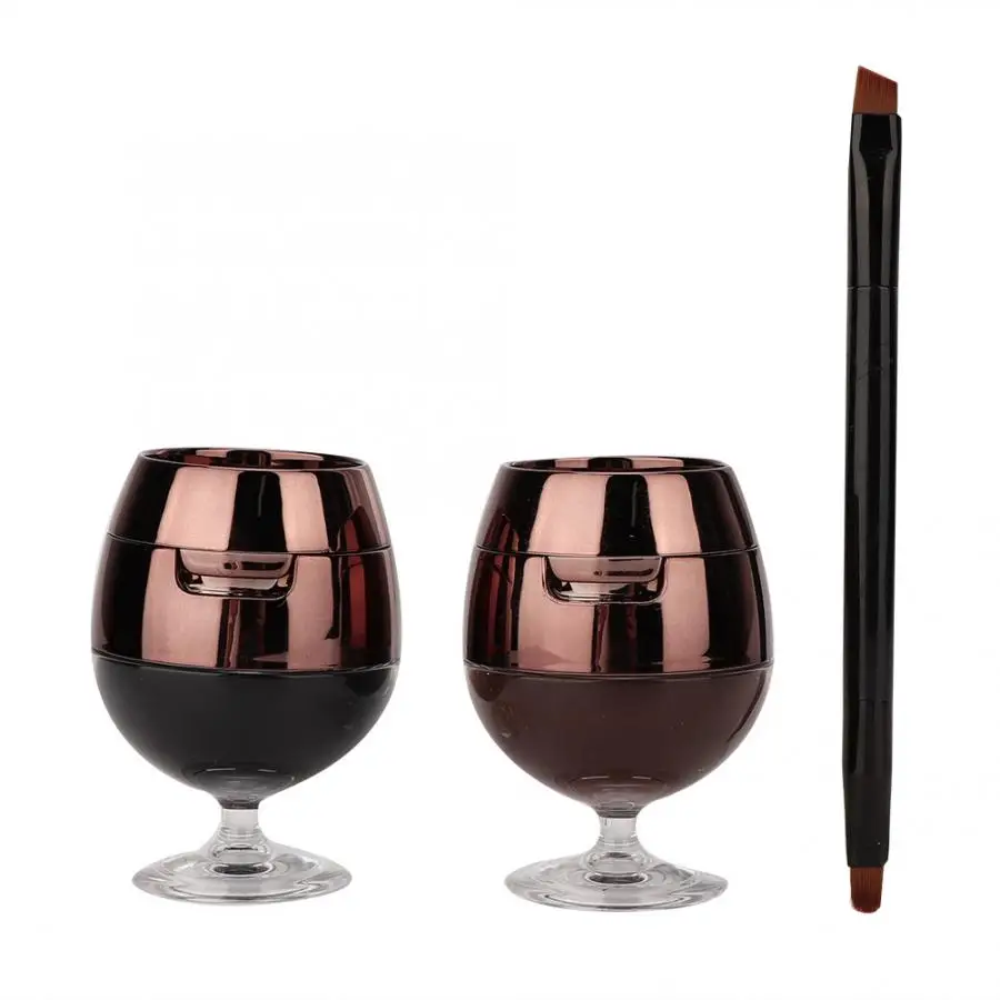 

Eye Cosmetics 2-in-1 Eyebrow Powder + Eyeliner Cream Eyeliner Pen Eye Makeup Cosmetic Tool Eyeliner