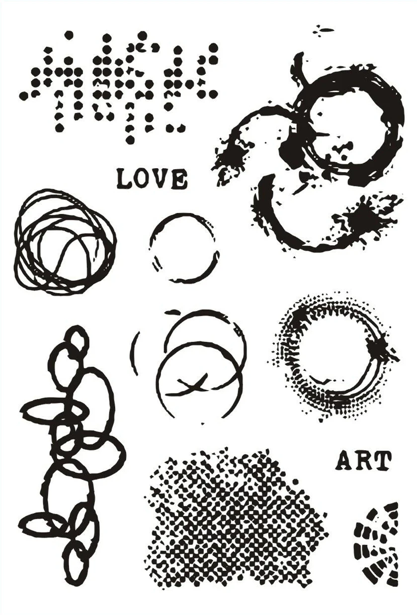 

CLEAR STAMP background DIY Scrapbook Card album paper craft silicon rubber roller transparent stamps R98