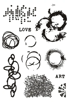 

CLEAR STAMP background DIY Scrapbook Card album paper craft silicon rubber roller transparent stamps R98