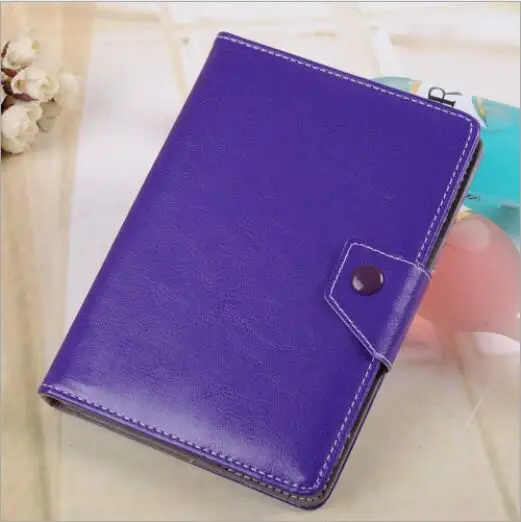 Purple Для Irbis TZ51 7-дюймовый планшетный кожаный чехол с кристаллическим зерном из искусственной кожи крышка корпуса Folio - Цвет: Purple
