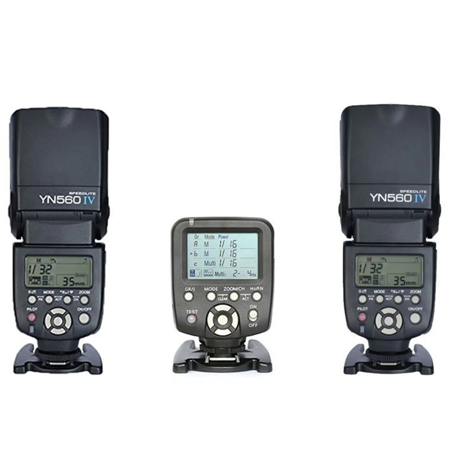 Yongnuo 1 x YN560TX LCD Wireless Flash Controller + 2 x YN560 IV Flash