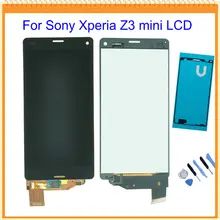 For Sony Xperia Z3 compact Z3 mini lcd display with touch screen digitizer Assembly+Tools + touch sticker Free Shipping