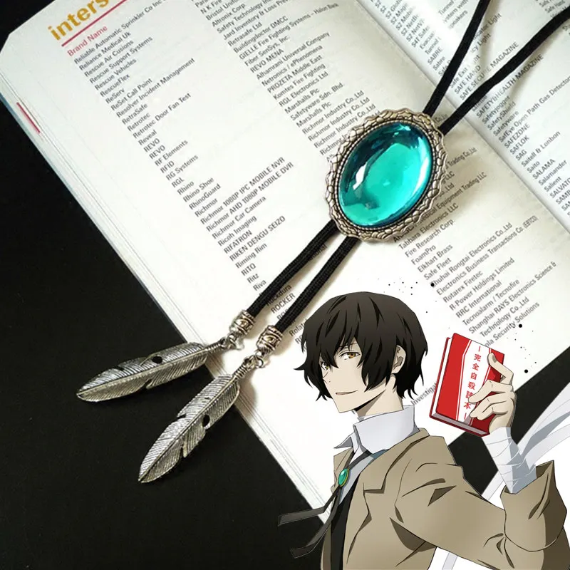 

Anime Bungo Stray Dogs Osamu Dazai Cosplay accessories Necklace Bolo Tie prop