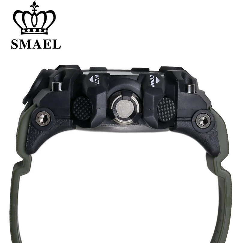 SMAEL Men Outdoor Sports Watches Military Digital Watch Men's Fitness 1545 50m Waterproof Wristwatch Reloj Hombre Montre Homme