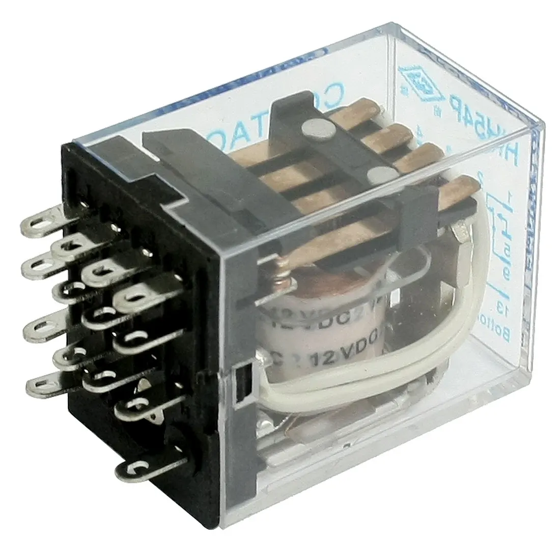 HH54P DC 12V Coil 14 Pin General Power Relay 4PDT 5A 240VAC 28VDC