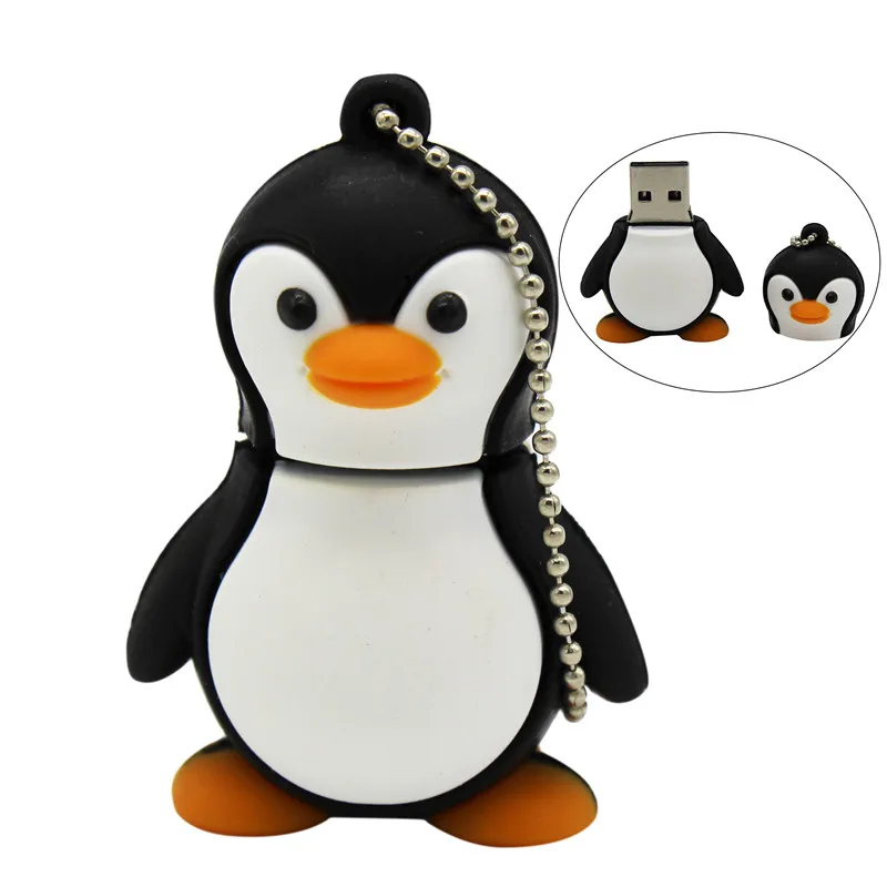 BiNFUL, милый мультяшный Пингвин, модель 64 ГБ, usb 2,0, флешка, 4 ГБ, 8 ГБ, 16 ГБ, 32 ГБ, флешка, USB флеш-накопитель, креативный u-диск