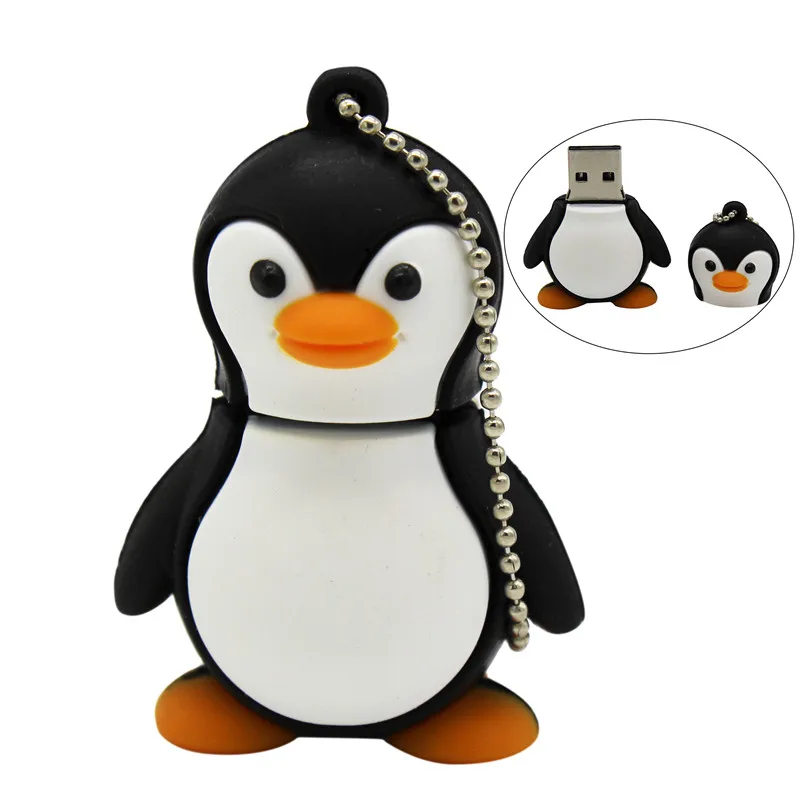 TEXT ME cute Cartoon penguin Модель 64 ГБ usb 2 0 Флешка 4 8 16 32 USB флешка креативный u диск|u disk|animated