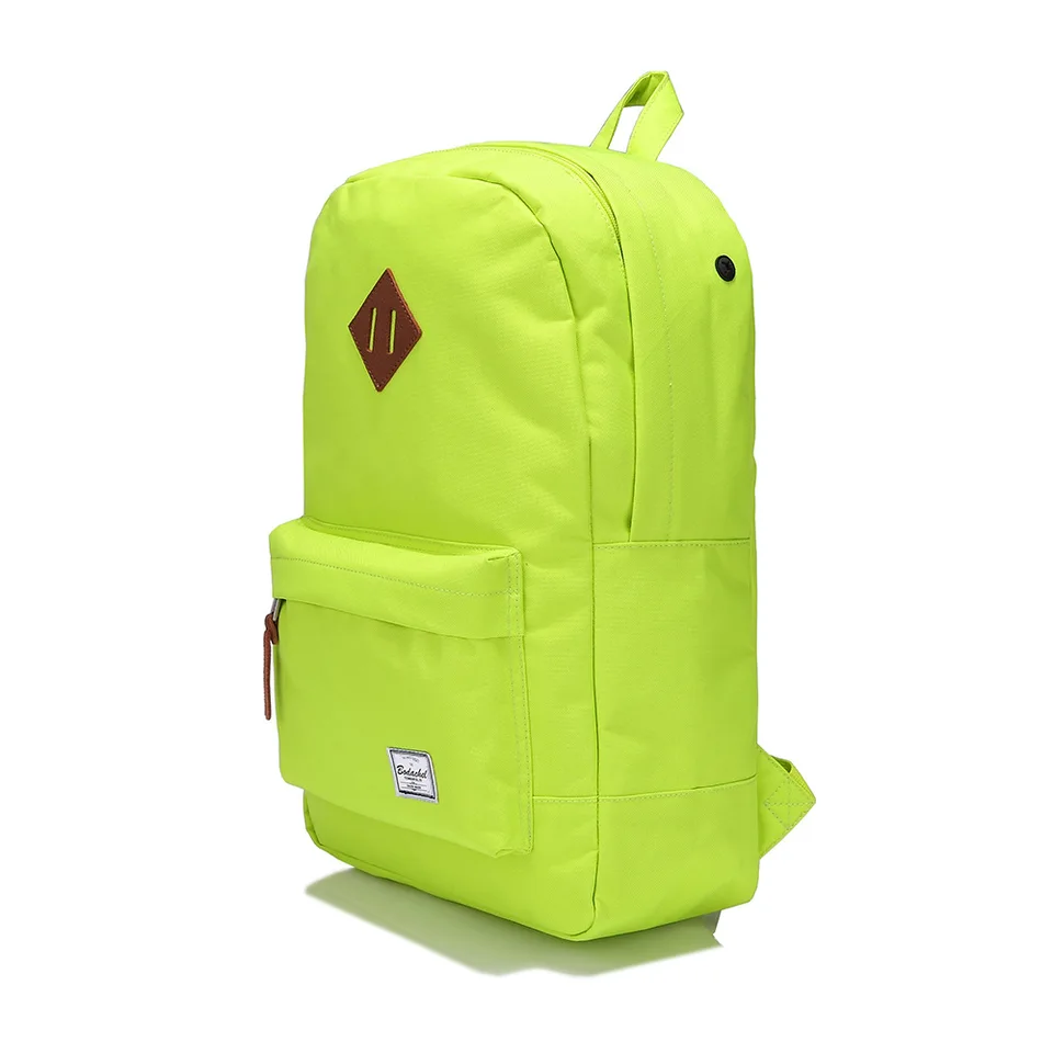 fluorescent green backpack