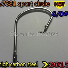 Новинка Спорт Круг Крюк Размер: 6/0# пересылка высокоуглеродистой стали quantity30pcs/лот