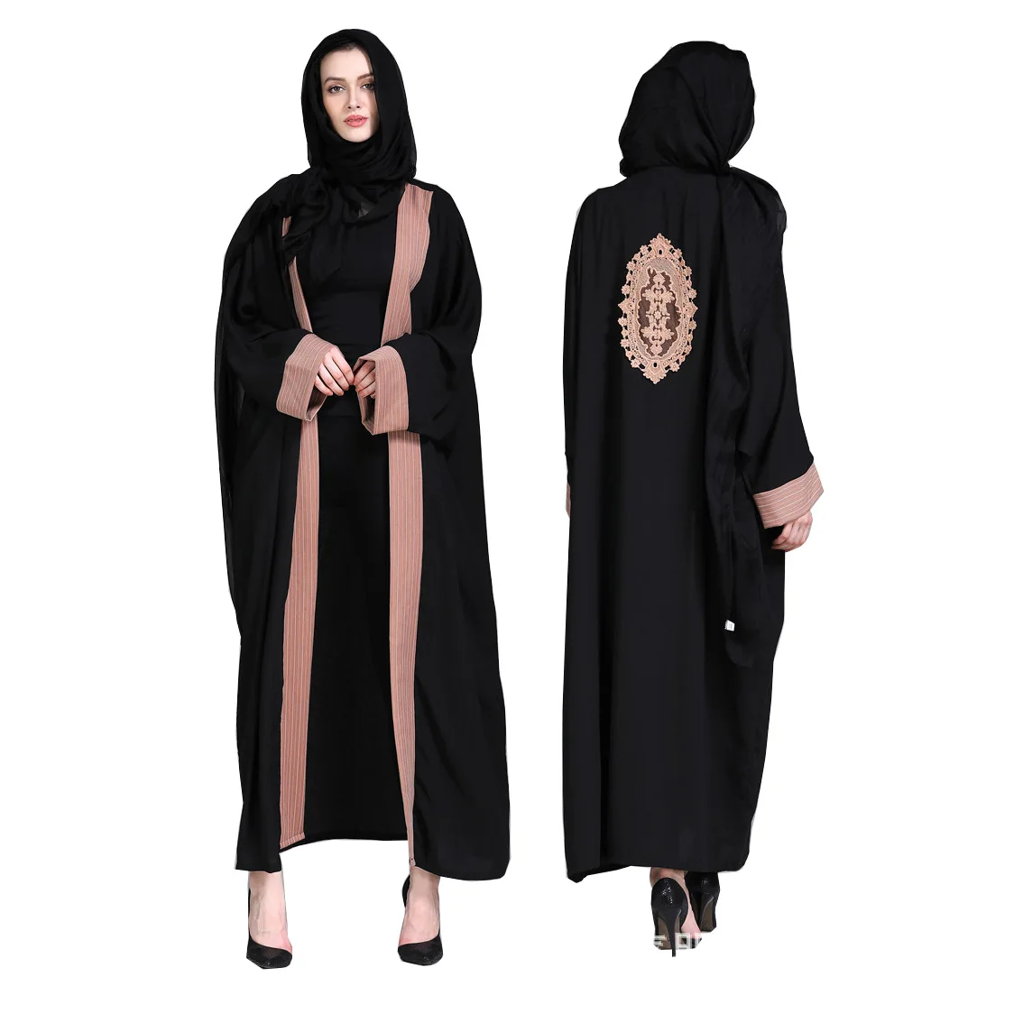 New Arabia Turkey ABAYA Middle East Fashion Cardigan Robe Muslim Robe