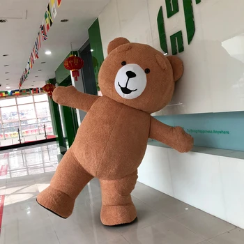 

Newest Teddy Bear Mascot Inflatable Costume For Advertising 2.6M Tall Customize For Adult Suitable For 1.6m To 1.9m Adult