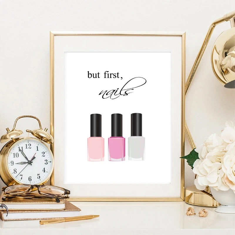 Nail Canvas Prints Salon Decor
