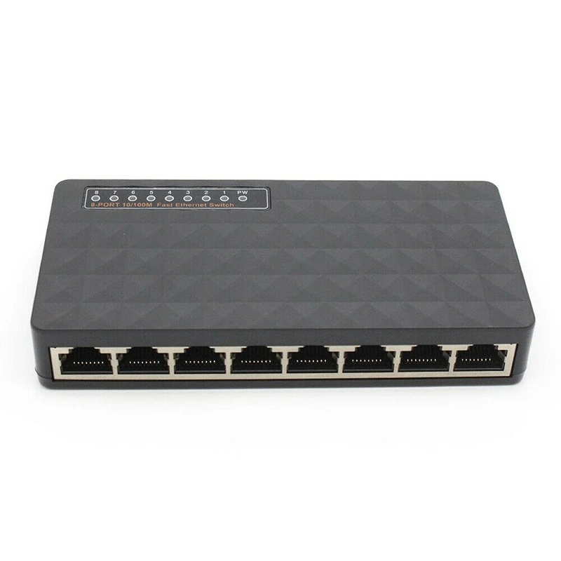 10/100 Мбит/с 8 портов Poe Ethernet Lan Настольный сетевой Переключатель концентратор адаптер