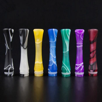 

1pc Acrylic Mouthpiece 510 Long Drip Tips Electronic Cigarette Colorful Ecig Tips For Rda Rta Atomizer