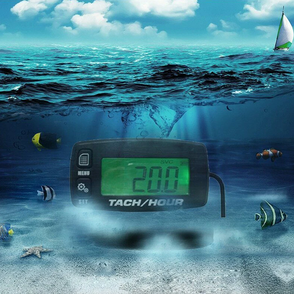 

Parts Gauge Stroke Engines Motorcycle Accessories Digital Tachometer Backlit Tach Hour Meter LCD Display Easy Use Easy Install