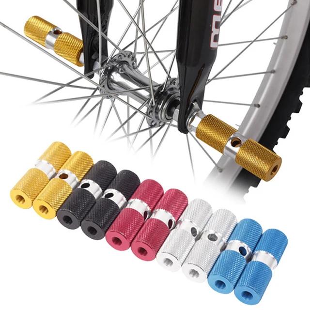 DUUTI New 2pcs Bicycle Foot Pegs 1 Pair Aluminum Alloy Pegs Bike