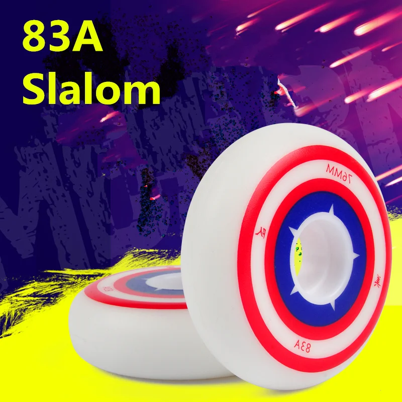 

Колесо [Slalom Wheel ] 8 шт./лот 83A FSK колеса для катания на коньках из прочного эластичного полиуретана с оригинальными гипер + г роликовыми коньками Rodas