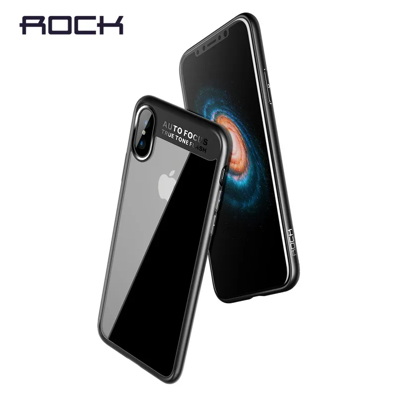

For iPhone X Case, ROCK Slim Full Protective PC & TPU Silicone Cover Case for iPhone X Coque Funda shell case for iPhoneX